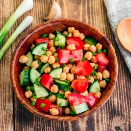 Roasted Vegetable Chickpea Salad